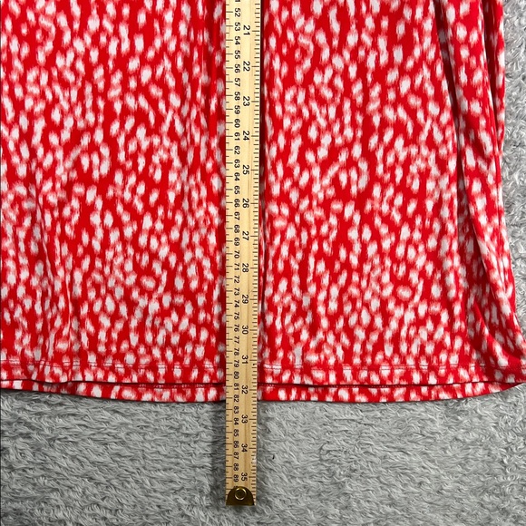 Michael Kors Red and White Midi Dress - Picture 11 of 11
